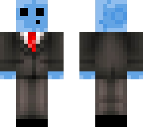 blue tuxedo/suit slime