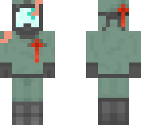 The last of us zombie soldier | Minecraft Skin