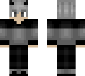 black and gray - male - gray hair