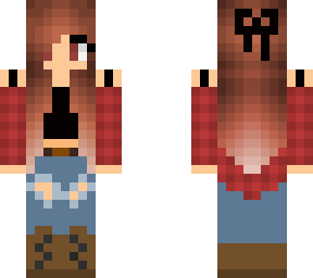 fall flannel girl