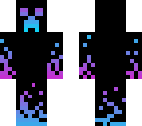 gradient creeper skin blue-purple