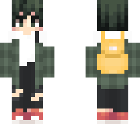 izuku midoriya - green flannel 2
