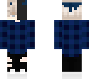 kyuskui blue flanel
