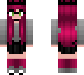 shy nerdy girl - cute glasses socks and crown - gray outfit with skirt