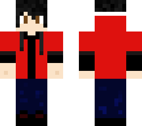 teen boy red jacket