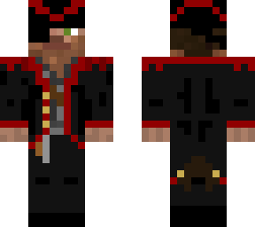 black pirate w/ red