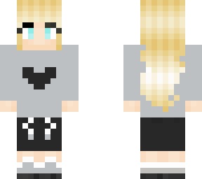 blonde heart sweater