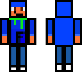 blue boy with outline