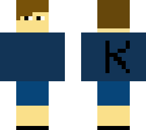 blue guy with k