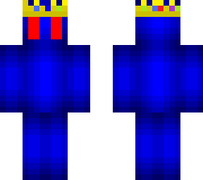 blue guy with technoblade's crown