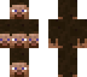hairy steve face
