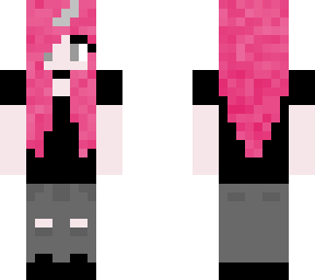 g0thicorn with pink hair
