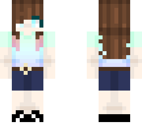 girl in mint gradient t-shirt  (for friend -3-)