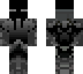 gray hoodie enderman with gray eyes