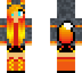 slim graphite fox girl