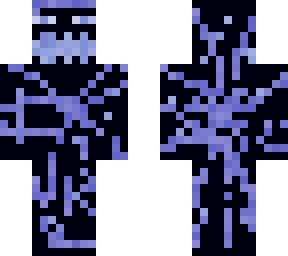 blue cracked enderman