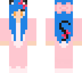blue haired kawaii chan
