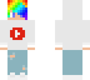 boy with rainbow hair