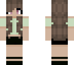 brown hair ...pink eyes???...