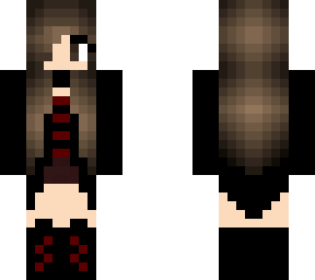 flower goth girl green eyes recolor