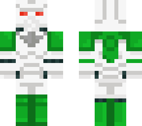 green and white space marine