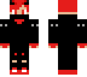 red devil boy w/horns + red eyes