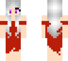 silver red dress
