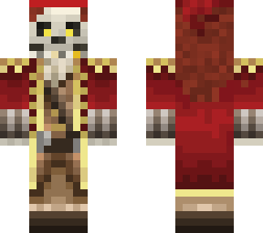 skeletal pirate with hair edit