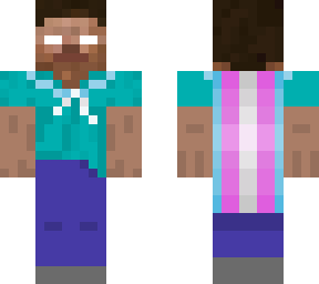 trans flag herobrine
