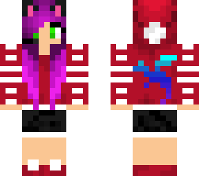 christmas version of dragon kitty gamer girl by safireblaze