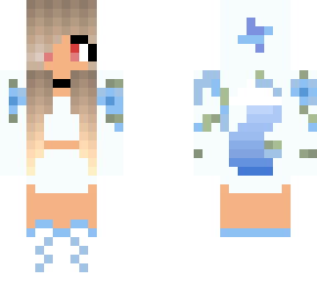 cute blue wolf girl
