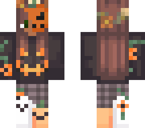 cute brown spooky girl