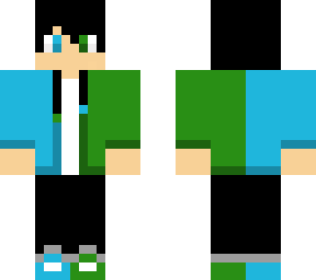 green & blue