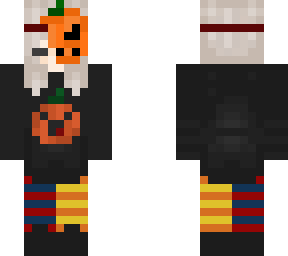 half pumpkin girl