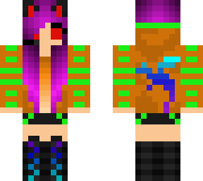 halloween version of dragon kitty gamer girl by safireblaze