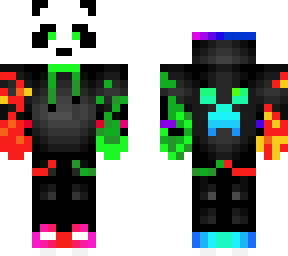 panda with hoodie