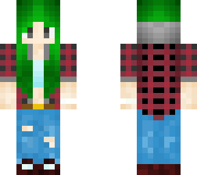 red plaid + green