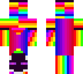 upside down rainbow hoodie enderman