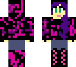 backwards glitched girl