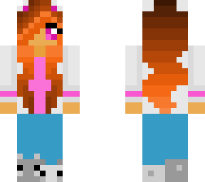 cat girl with white jacket