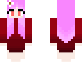 girl with pink hair