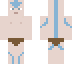 male airbender master with airbender tattoos