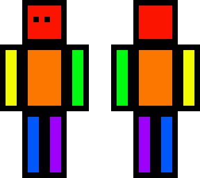rainbow box man