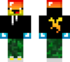rainbow derp with fire dragon hoodie and moro leginings