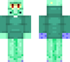 squid ward with hoodie