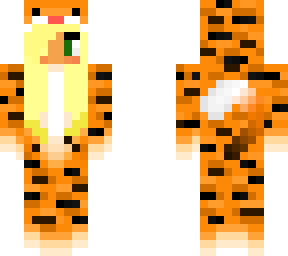 blonde tiger girl