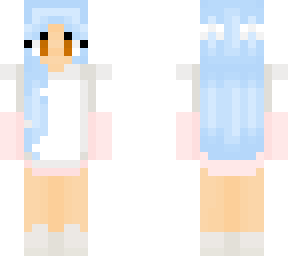 blue haired girl