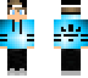 blue sunset boy with hat
