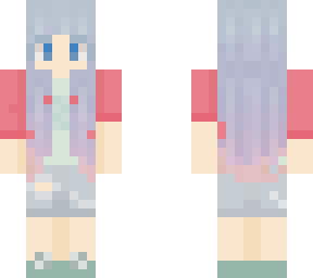 cute summer girl pastel colors