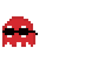 pac man ghost w/ sunglasses